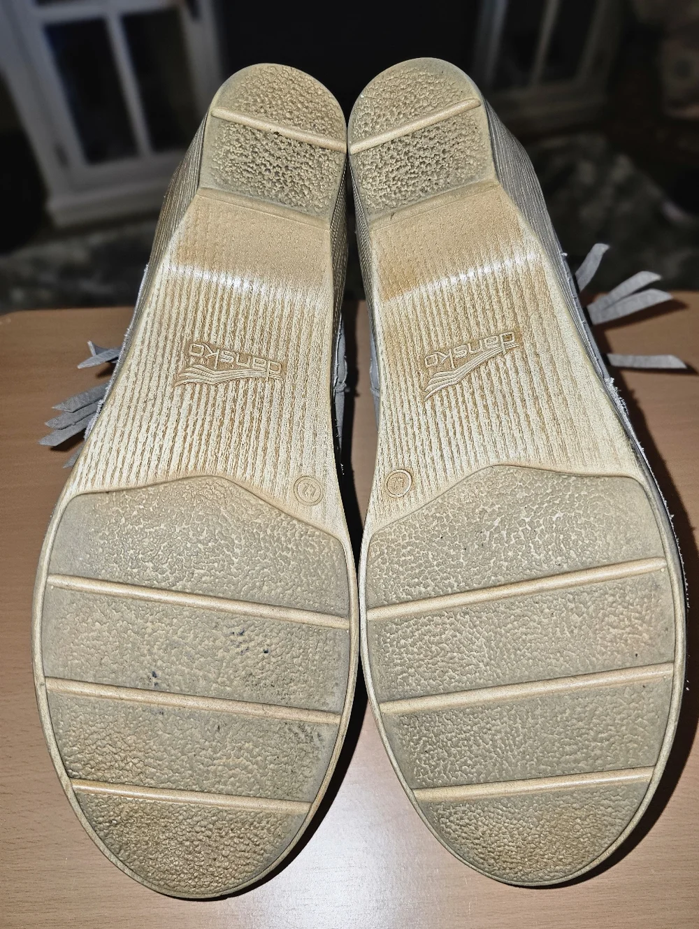 DANSKO 'Sand' Ankle Boots Booties Fringe Deco 11.5-12/42 NICE PRE-OWNED!